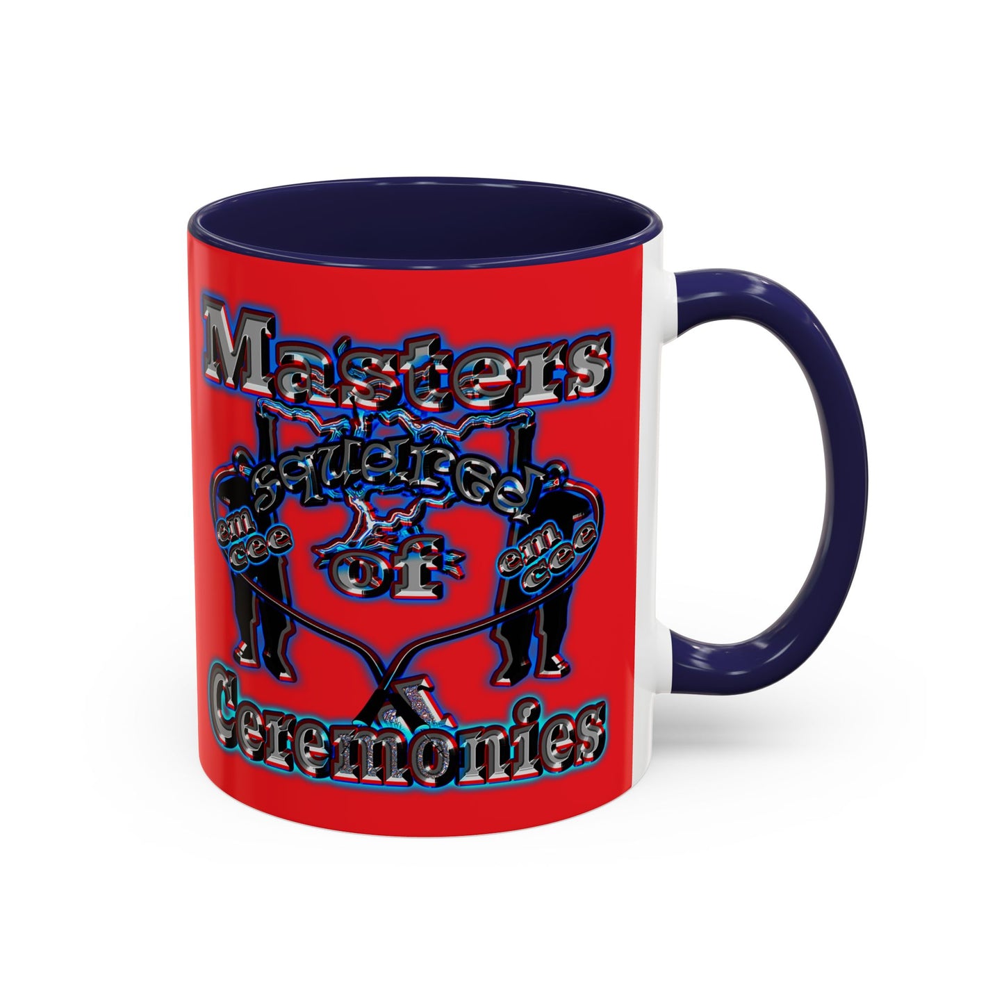 em cee squared - Accent Mug (red)