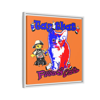 tag that - framed canvas art (crusta)