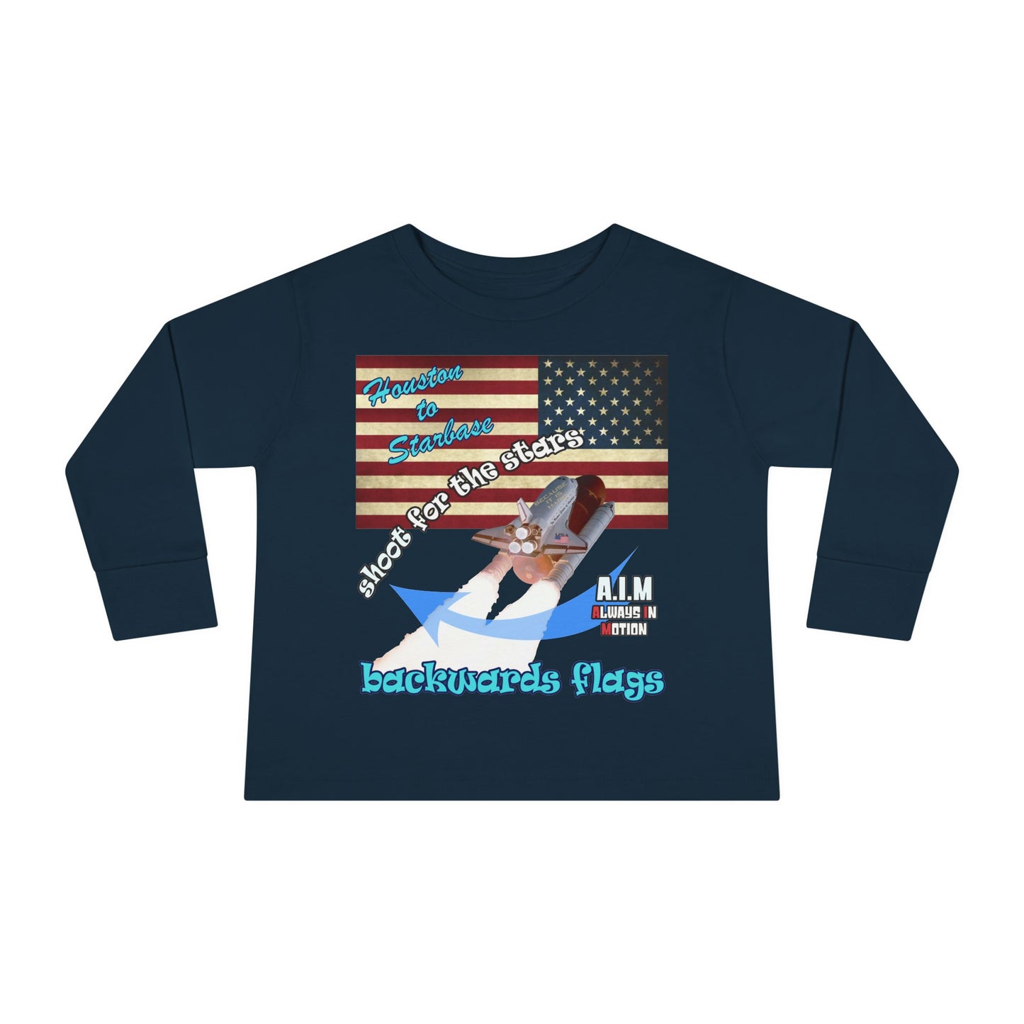 shoot for the stars - Toddler Long Sleeve Tee