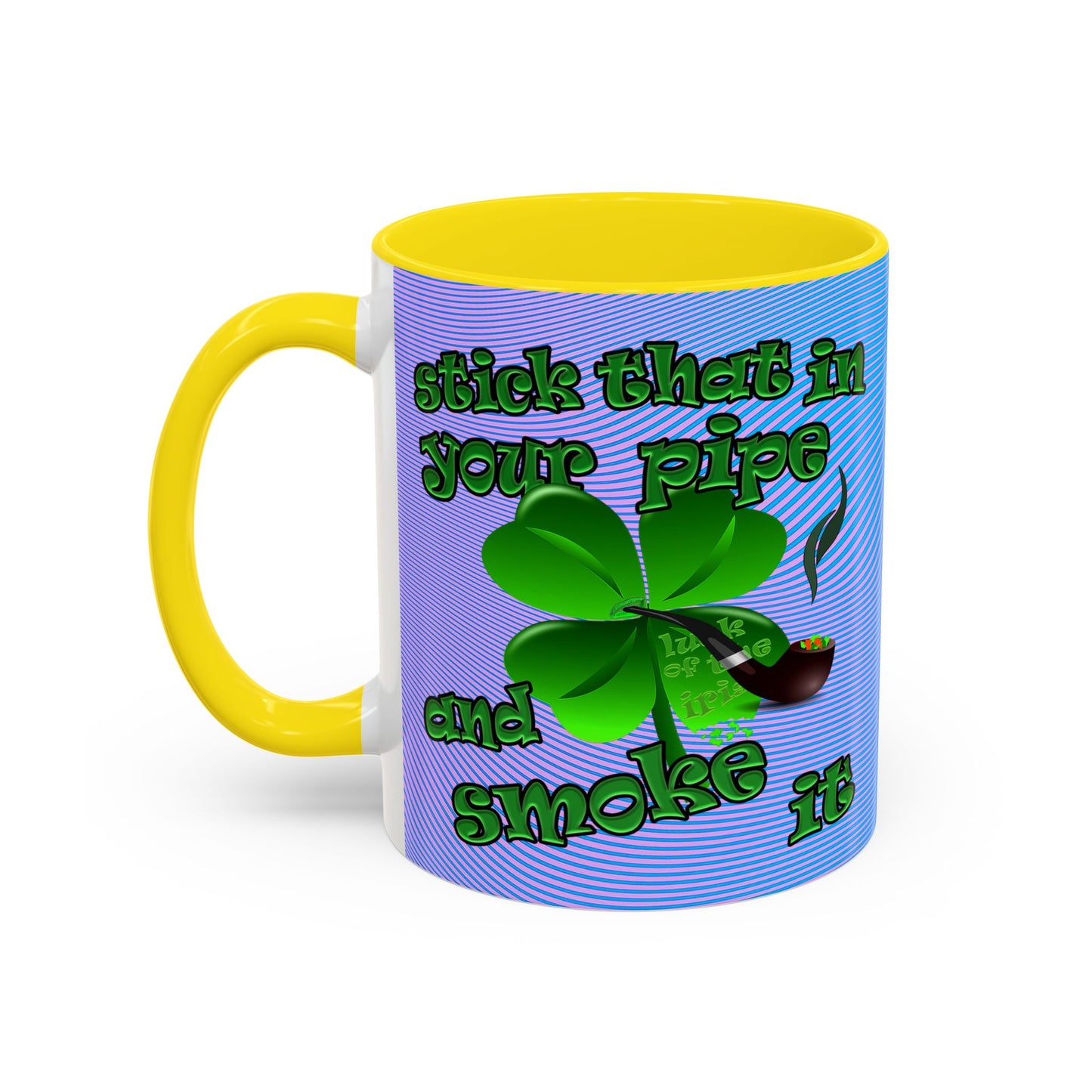 celtics logo - Accent Mug (light blue-purple wave)