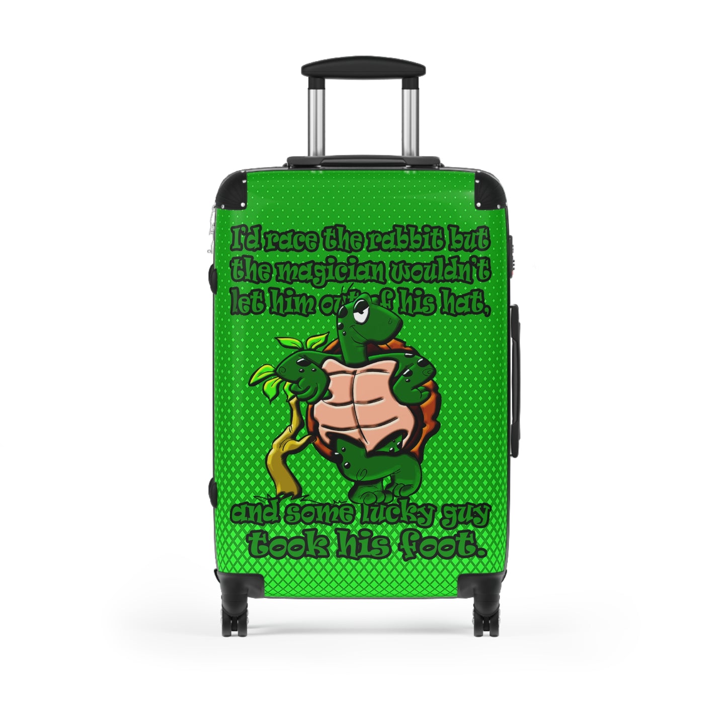 turtle race - Suitcase (logo green)