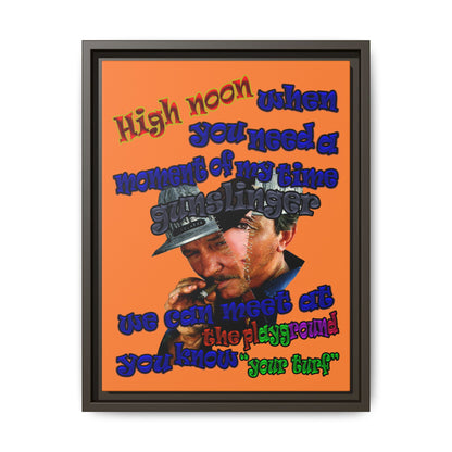 high noon - framed canvas art (crusta)