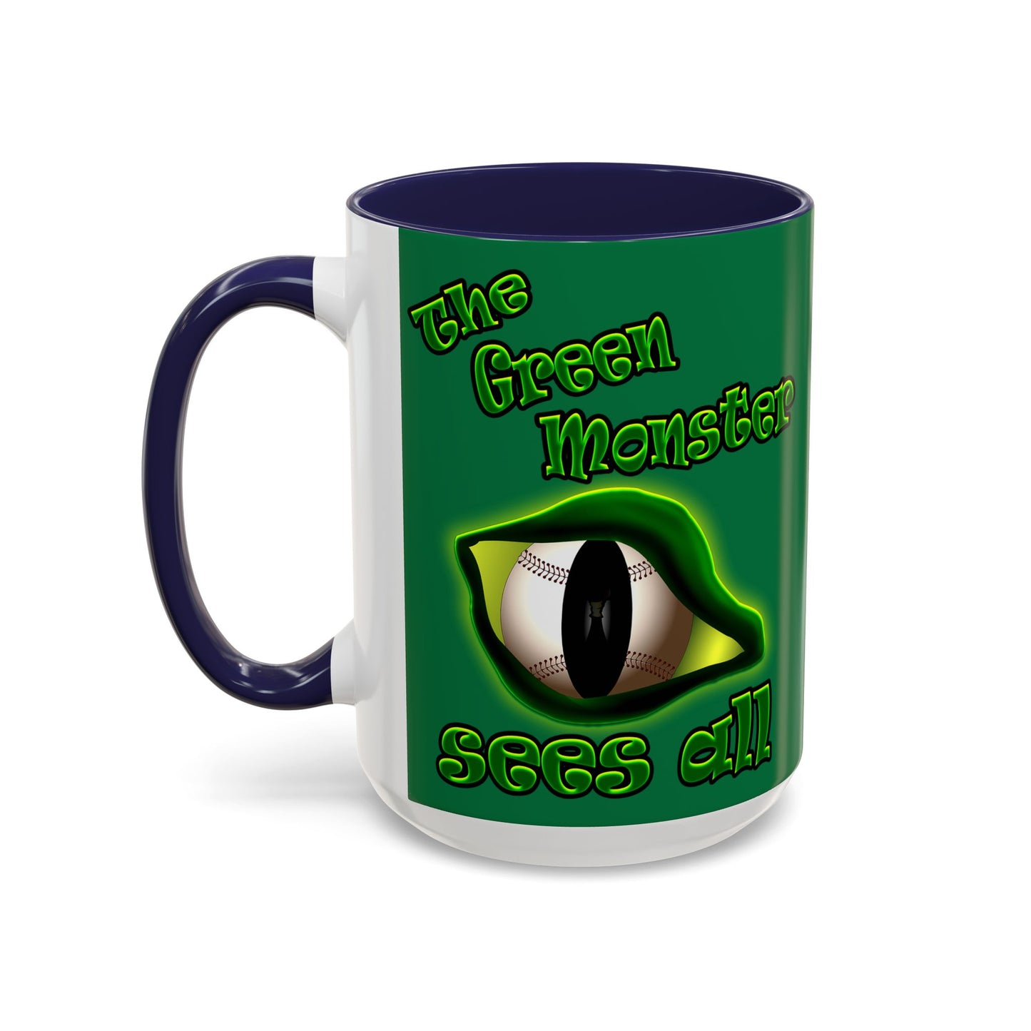 green monster - Accent Mug (dark green)