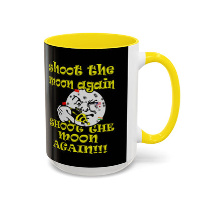 shoot the moon again - Accent Mug (black)