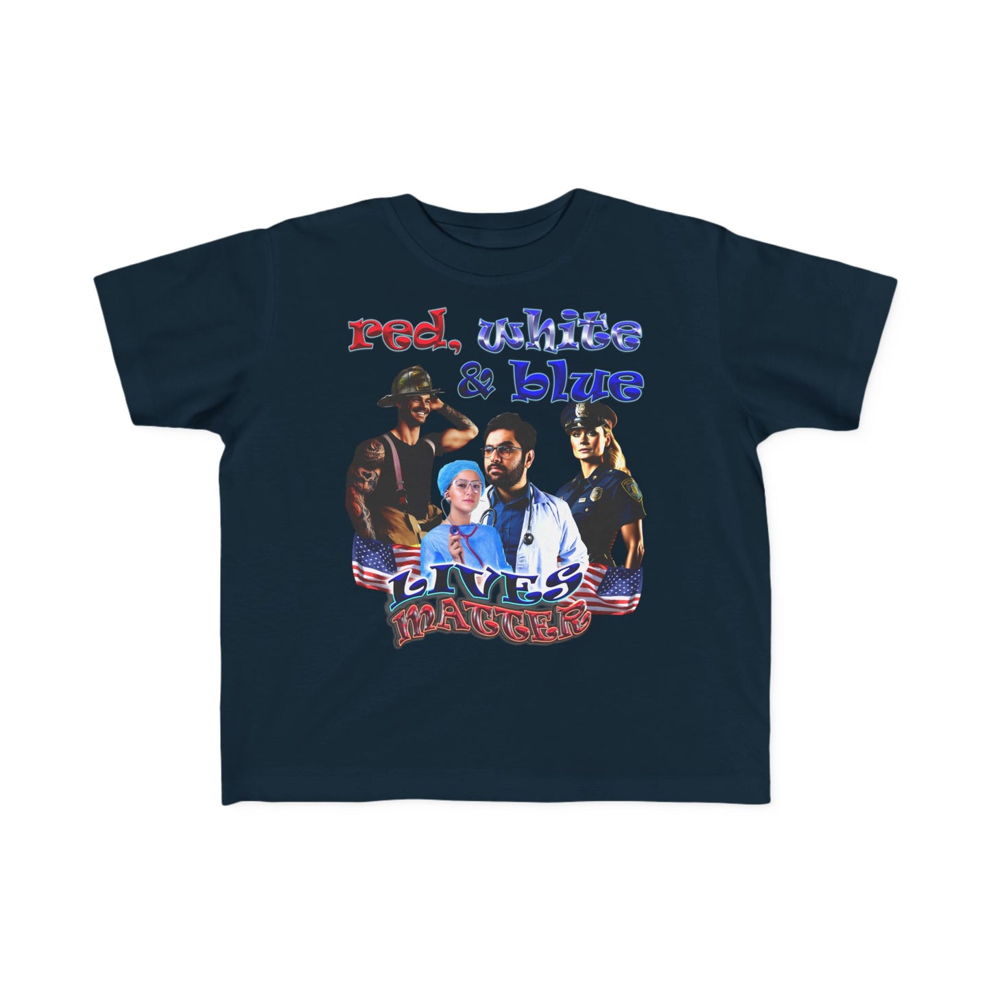 rw&b lives matter - Toddler's Fine Jersey Tee