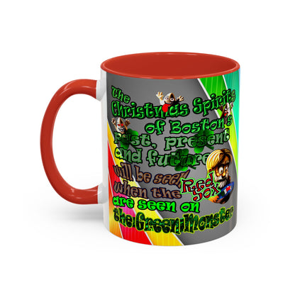 christmas spirits of boston - Accent Mug (rainbow split)