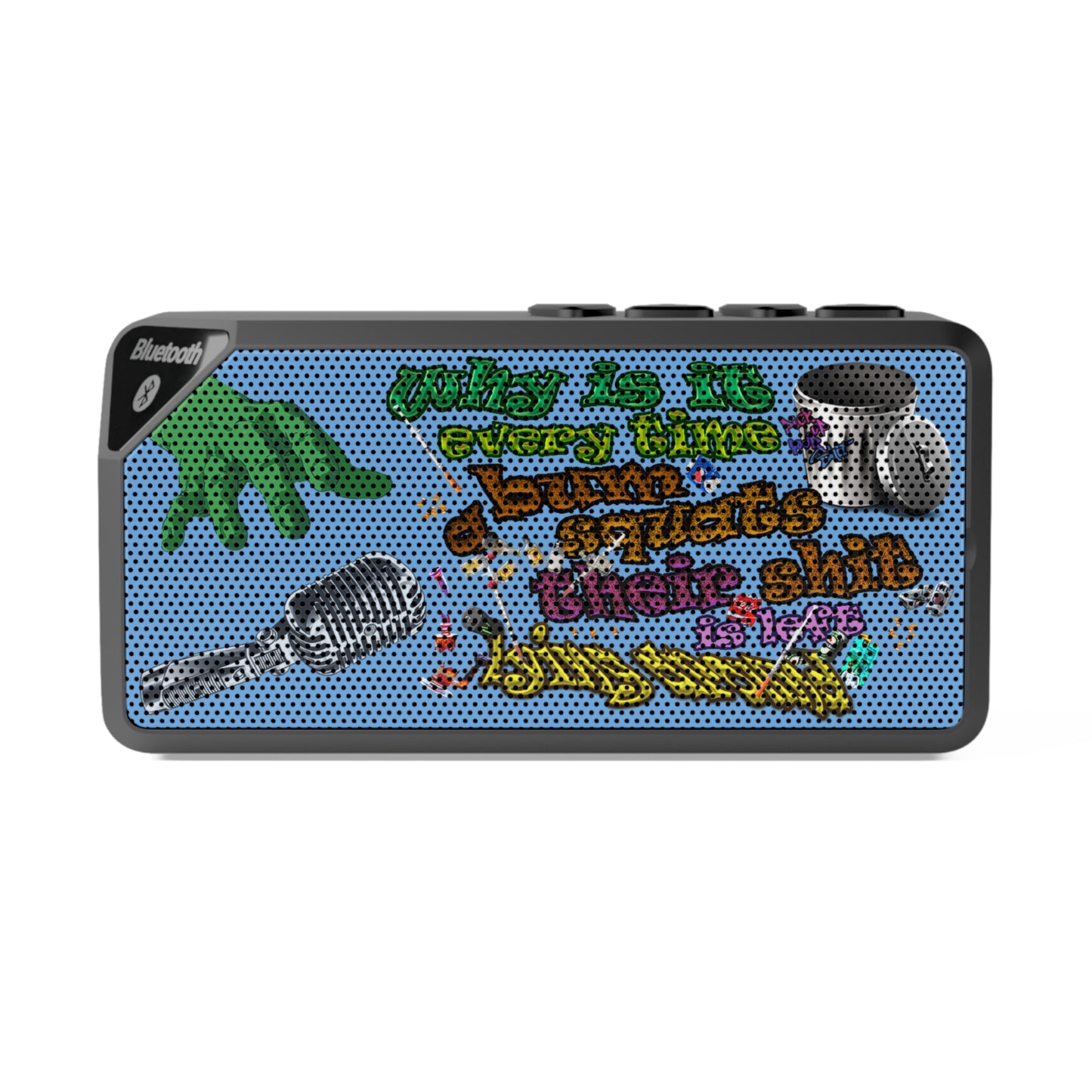 the bum's shit - Jabba Bluetooth Speaker (light blue)