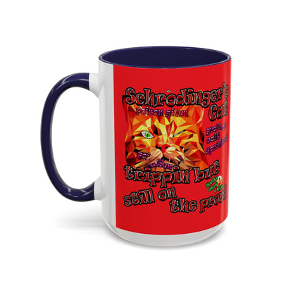 schrodinger's cat - Accent Mug (red)