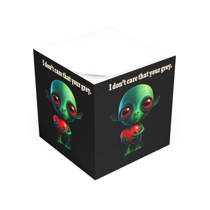 I don't care that your grey - note cube (black)