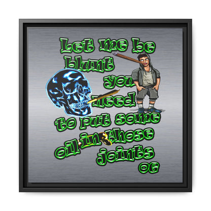 og - framed canvas art (brushed nickel)