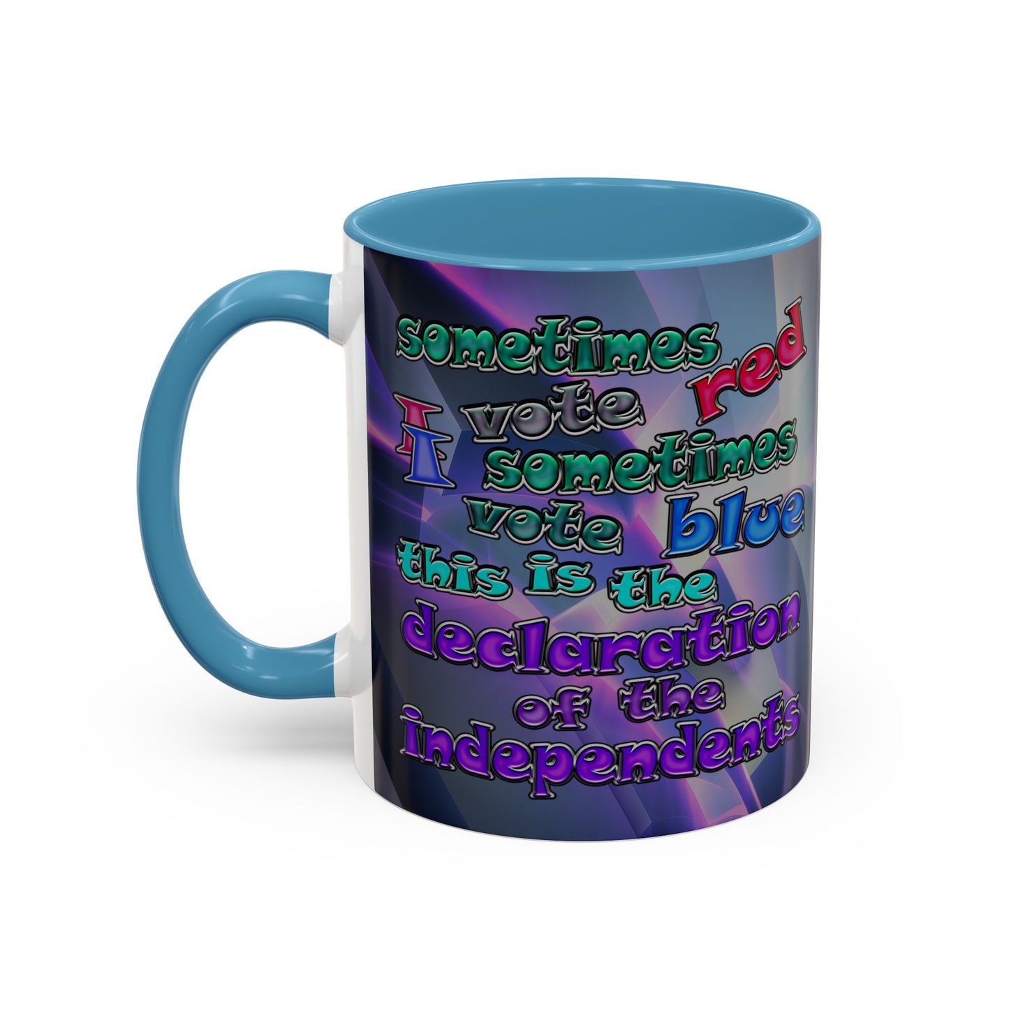 declaration of the independents - Accent Mug (grey-pink wave)