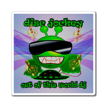 disc jockey - Magnets - (light blue-pink wave)