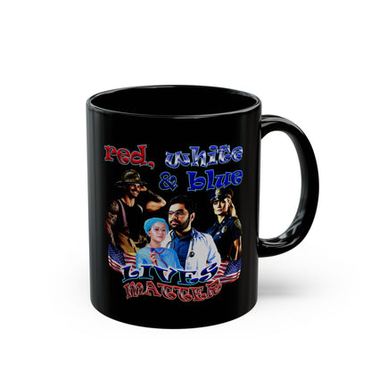 rw&b lives matter - Black Mug (black)