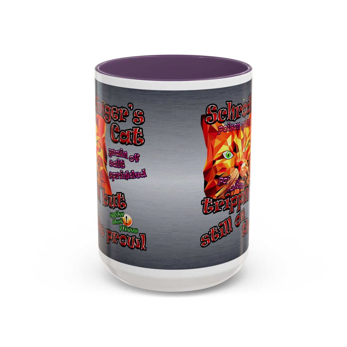 schrodinger's cat - Accent Mug (brushed nickel)