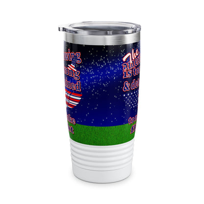 american wing - Ringneck Tumbler, 20oz ('snoops' background)