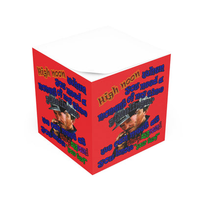 high noon - note cube (red)