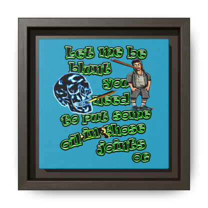 og - framed canvas art (turquoise)