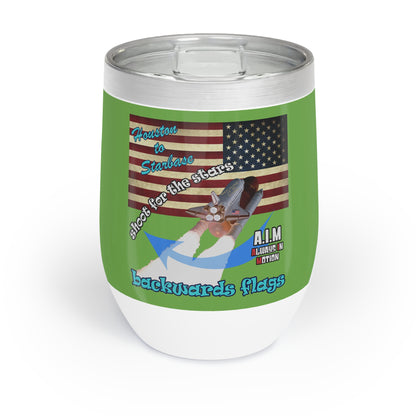 shoot for the stars - Chill Wine Tumbler (green)