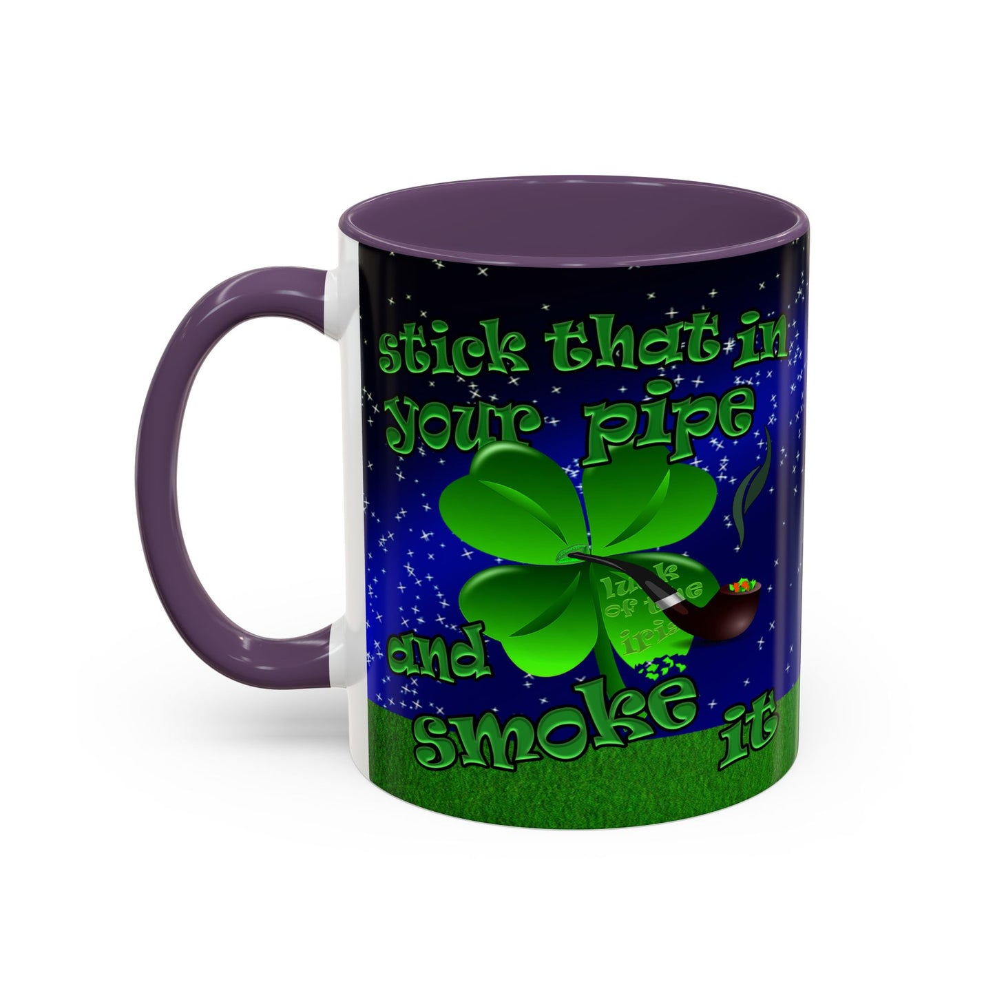 celtics logo - Accent Mug ('snoops' background)