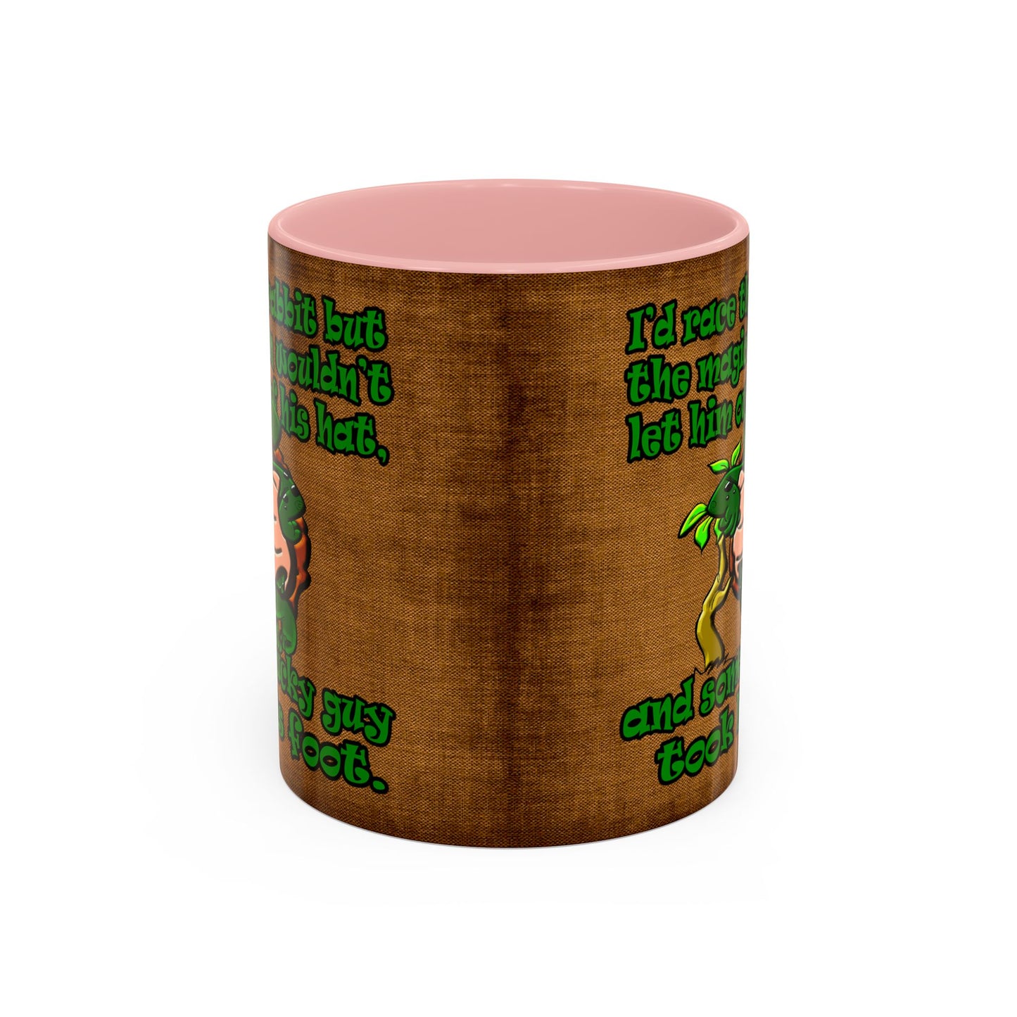 turtle race - Accent Mug (brown papyrus)