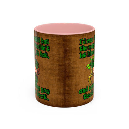 turtle race - Accent Mug (brown papyrus)