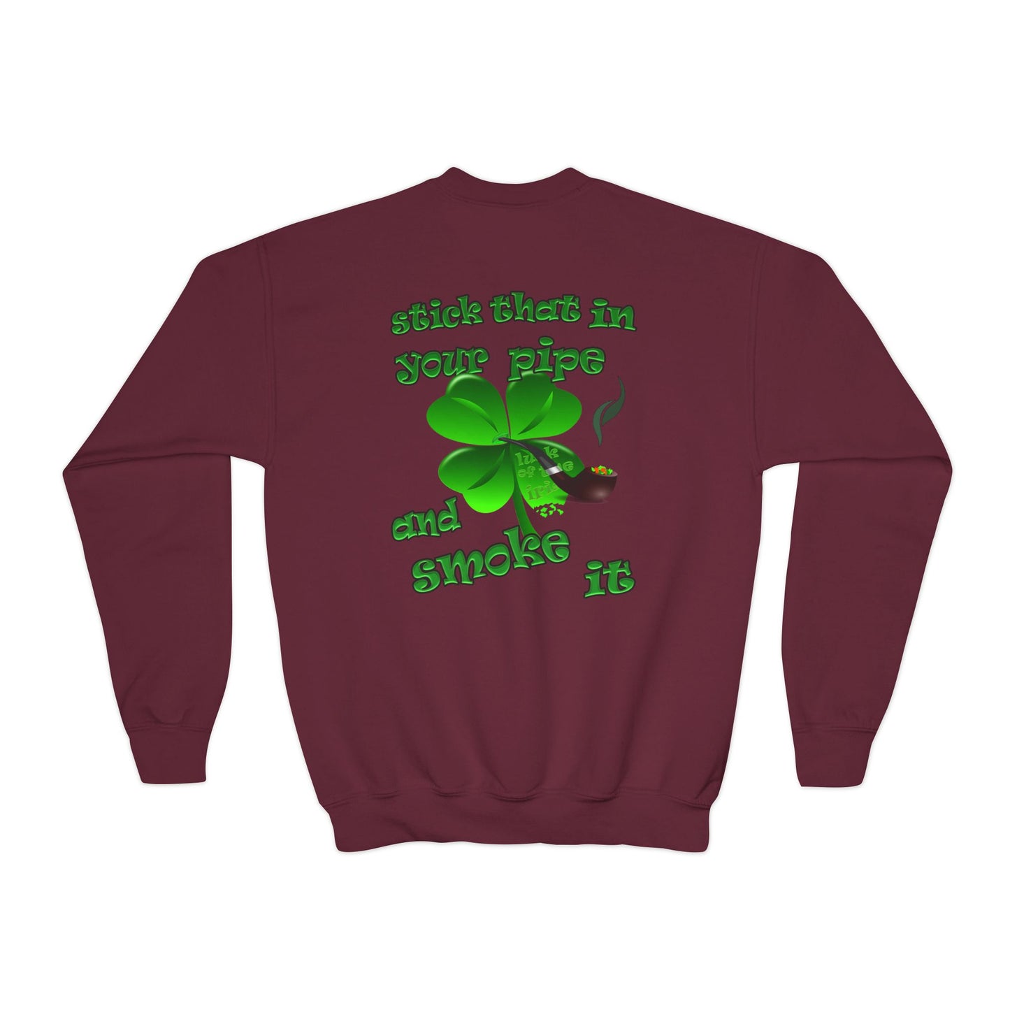 celtics logo - Youth Crewneck Sweatshirt