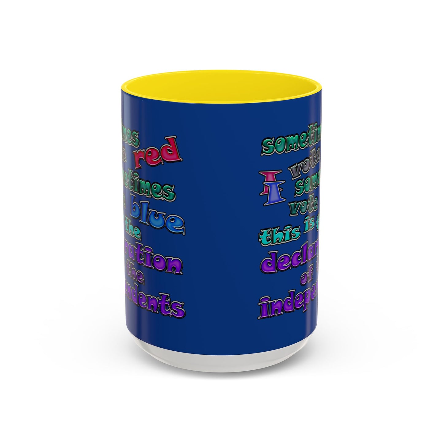 declaration of the independents - Accent Mug (dark blue)
