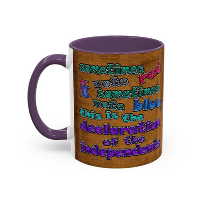 declaration of the independents - Accent Mug (brown papyrus)