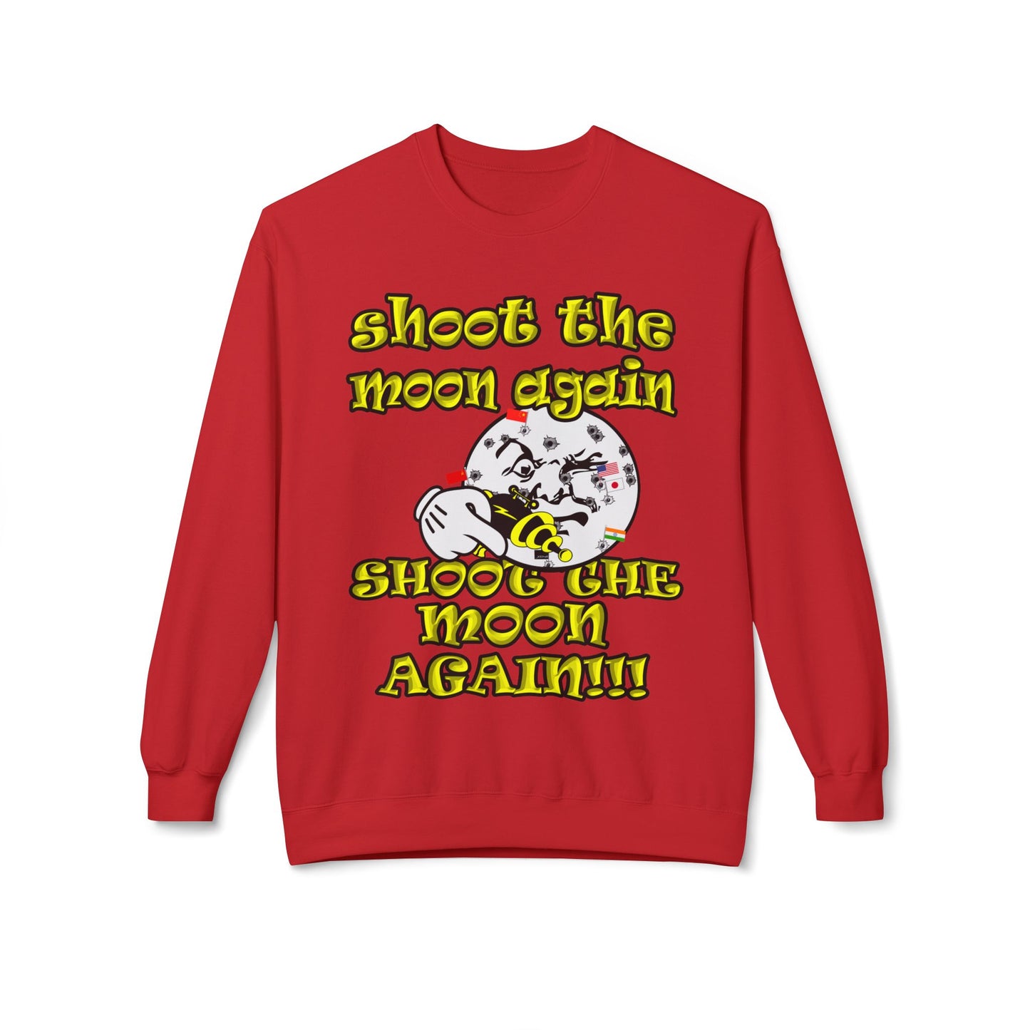 shoot the moon again - Unisex Midweight Softstyle Fleece Crewneck Sweatshirt