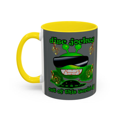 disc jockey - Accent Mug (dark grey)