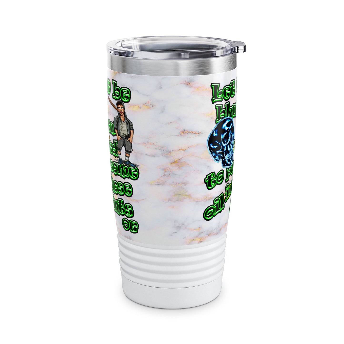 og - Ringneck Tumbler, 20oz (white marble)