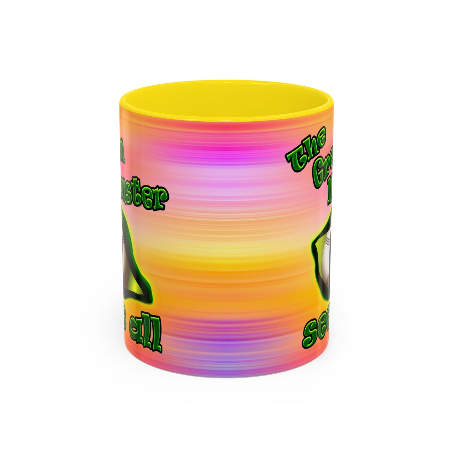 green monster - Accent Mug (color blur)