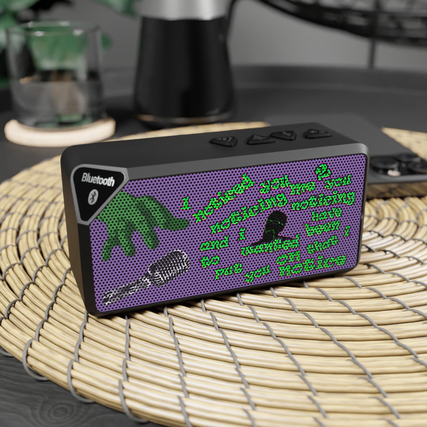 noticed you noticing - Jabba Bluetooth Speaker (light purple)