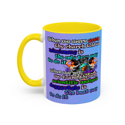 doggystyle - Accent Mug (light blue-purple wave)