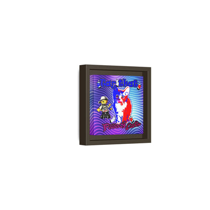 tag that - framed canvas art (purple wave)