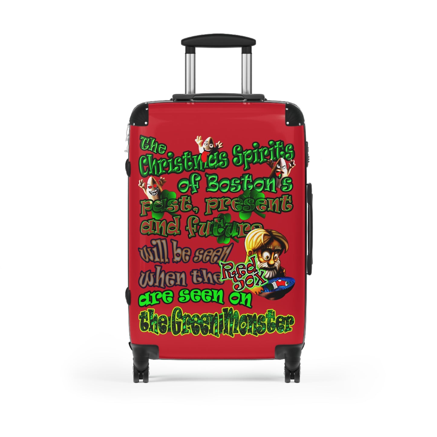 christmas spirits of boston - Suitcase (dark red)