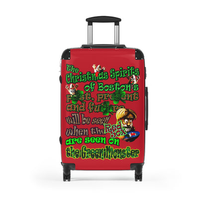 christmas spirits of boston - Suitcase (dark red)