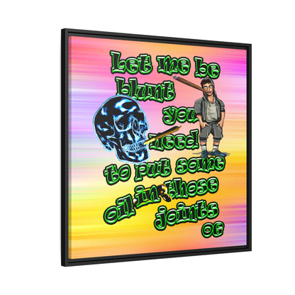 og - framed canvas art (color blur)
