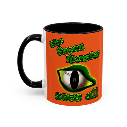 green monster - Accent Mug (orange)