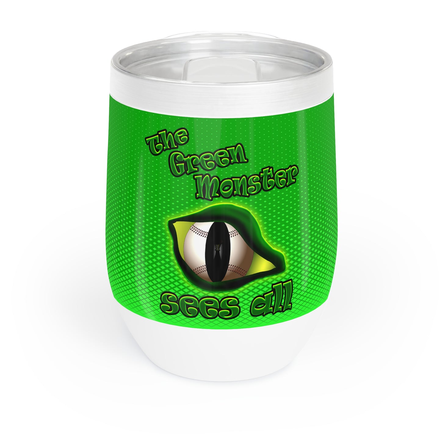 green monster - Chill Wine Tumbler (logo green)