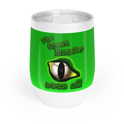 green monster - Chill Wine Tumbler (logo green)