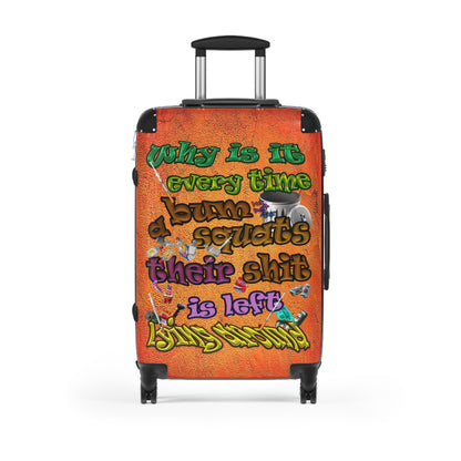 the bum's shit - Suitcase (burnt orange)