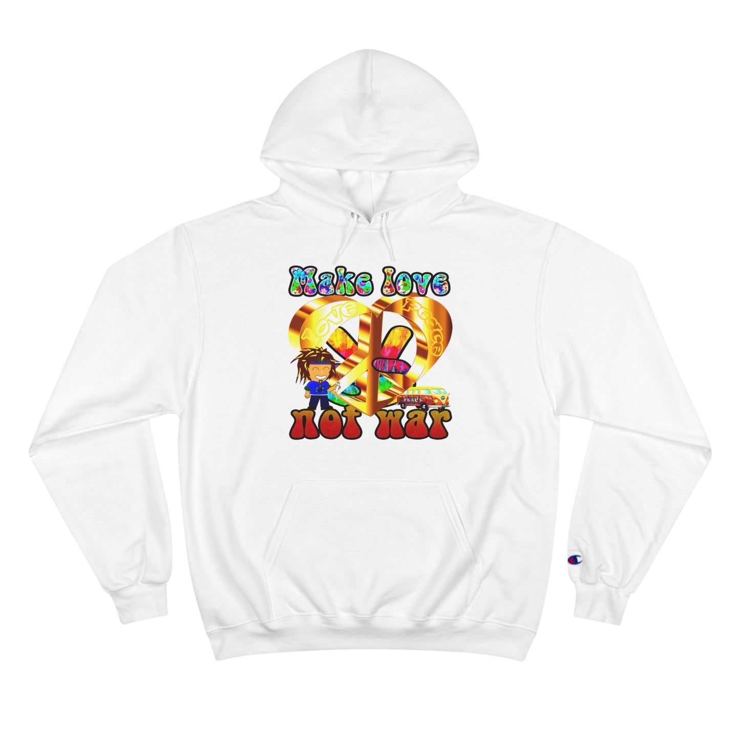 love peace - Champion Hoodie