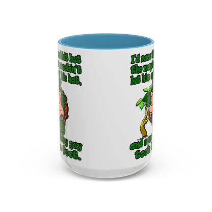 turtle race - Accent Mug (white)