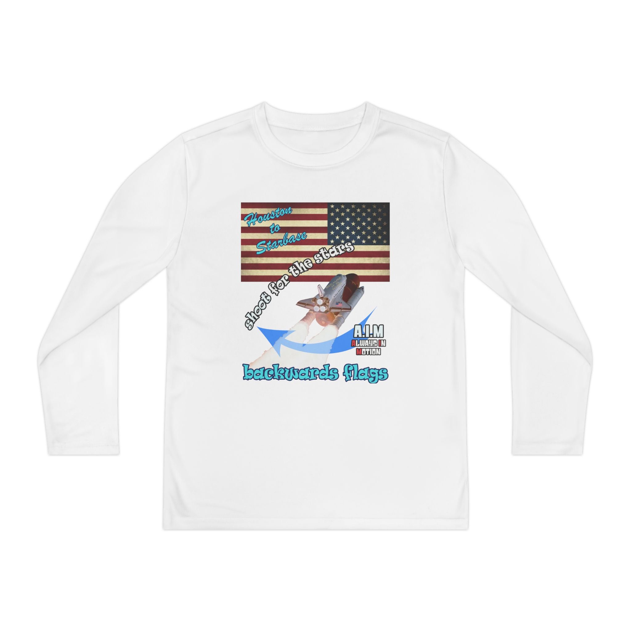 shoot for the stars - Youth Long Sleeve Competitor Tee
