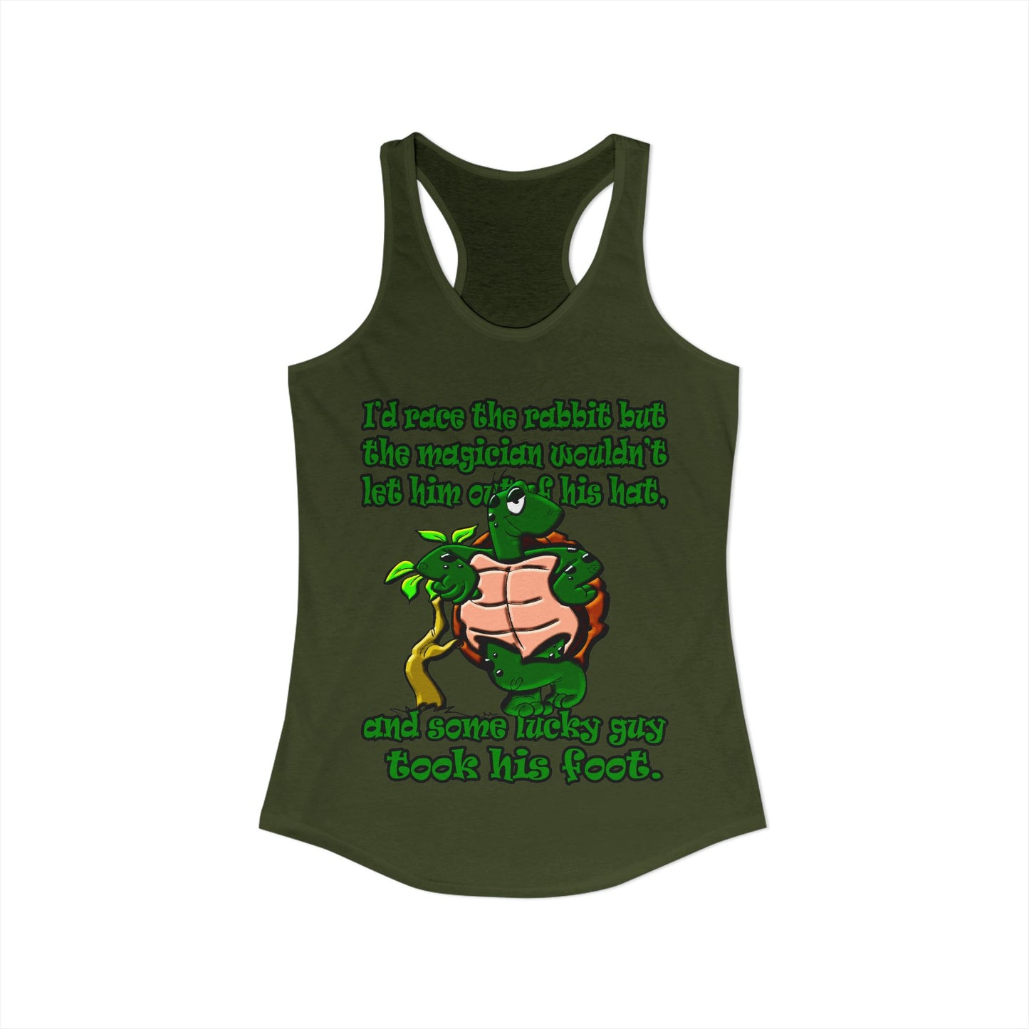 turtle race - Women's Ideal Racerback Tank
