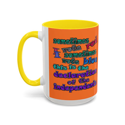 declaration of the independents - Accent Mug (crusta)