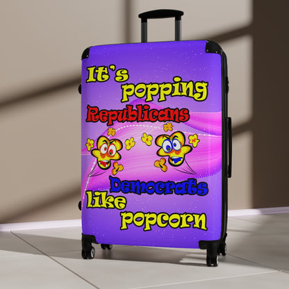 popping like popcorn - Suitcase (purple-pink wave)