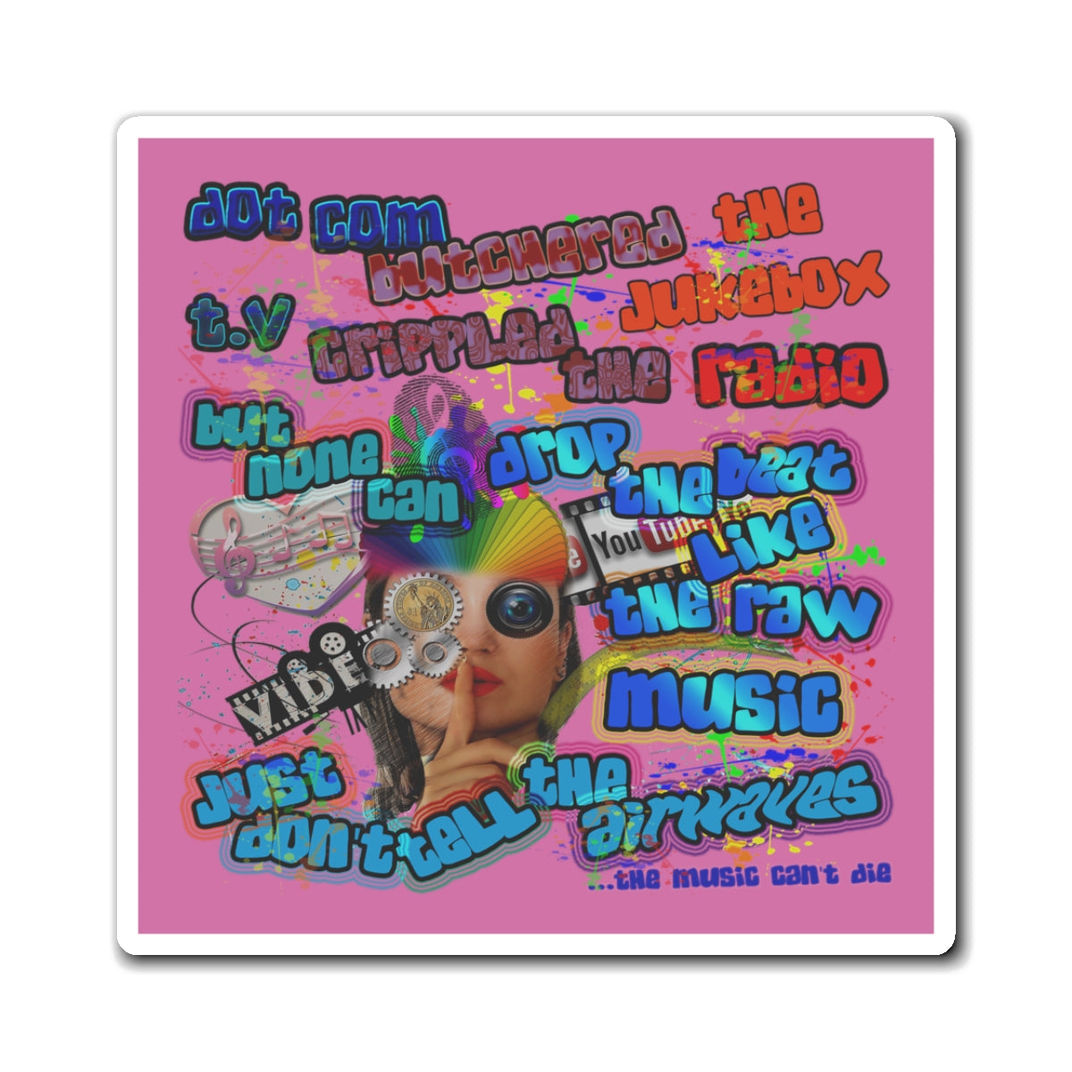 drop the beat - Magnets - (light pink)