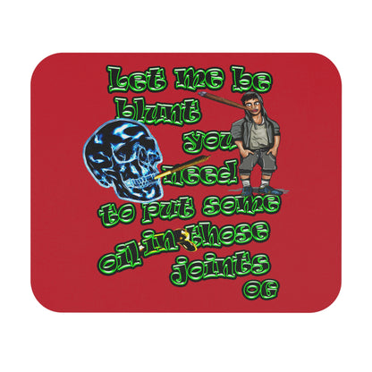 og - Mouse Pad (Rectangle) (dark red)